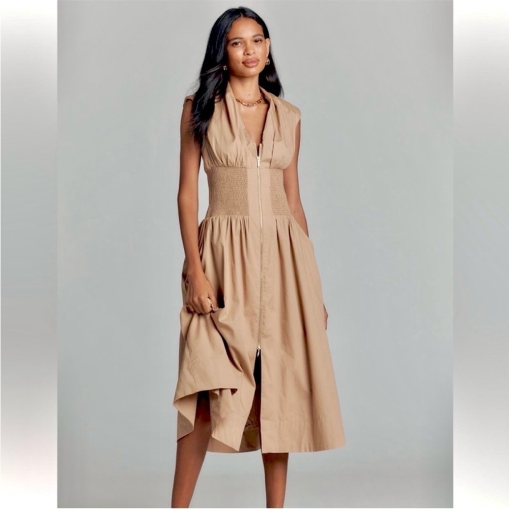 Anthropologie Tommie Cap Sleeve Shirt Dress Size Large NWT - Picture 1 of 13